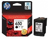 מיכל דיו שחור מקורי HP 650 מיכל דיו שחור מקורי HP 650