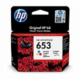 מיכל דיו מקורי צבע HP 653 מיכל דיו מקורי צבע HP 653