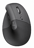 עכבר ארגונומי אנכי אלחוטי Logitech Lift עם Bluetooth ו־2.4GHz בצבע Graphite עכבר ארגונומי אנכי אלחוטי Logitech Lift עם Bluetooth ו־2.4GHz בצבע Graphite