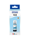 מיכל דיו כחול בהיר מקורי Epson EcoTank 108 עד 7,200 דפים מיכל דיו כחול בהיר מקורי Epson EcoTank 108 עד 7,200 דפים