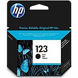 מיכל דיו מקורי שחור HP 123 מיכל דיו מקורי שחור HP 123