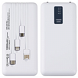 סוללת גיבוי עם צג דיגיטלי בנפח 10,000mAh כולל כבלים ופנסים מובנים דגם M91 סוללת גיבוי עם צג דיגיטלי בנפח 10,000mAh כולל כבלים ופנסים מובנים דגם M91