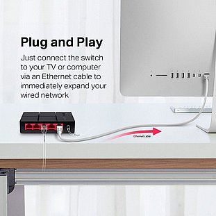 ��� ���� ��� ������ Mercusys MS105G �� 5 ������ Gigabit