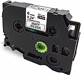 סרט מדבקה תואם 6 מ"מ שחור על כסוף מטאלי BROTHER TZ-M911 סרט מדבקה תואם 6 מ"מ שחור על כסוף מטאלי BROTHER TZ-M911